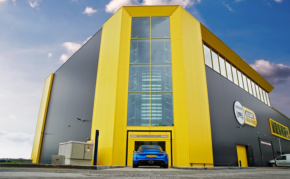 ALLSAFE Robotic Storage-systeem dat een beveiligde opslagunit presenteert in Utrecht.